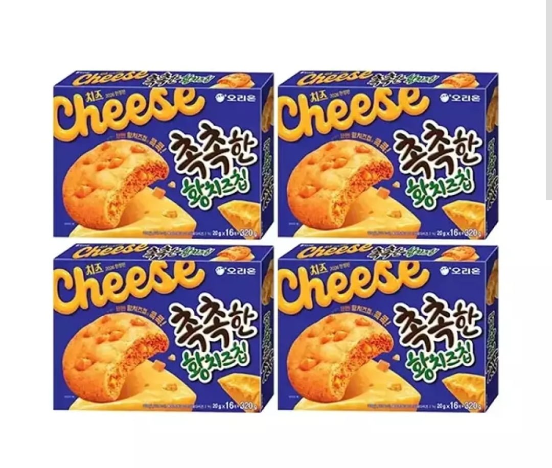 오리온 촉촉한 황치즈칩 16입, 4개