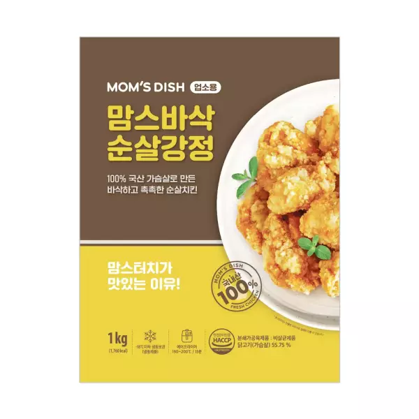 맘스터치 바삭 순살강정 1kg + 1kg